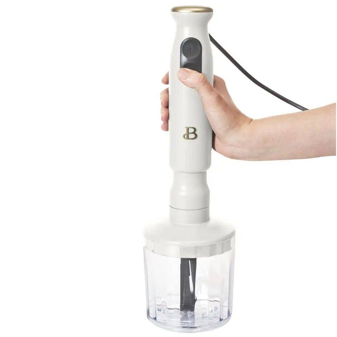 2-Speed Immersion Hand Blender with Chopper & Measuring Cup Kitchen Kitchen Gadgets  