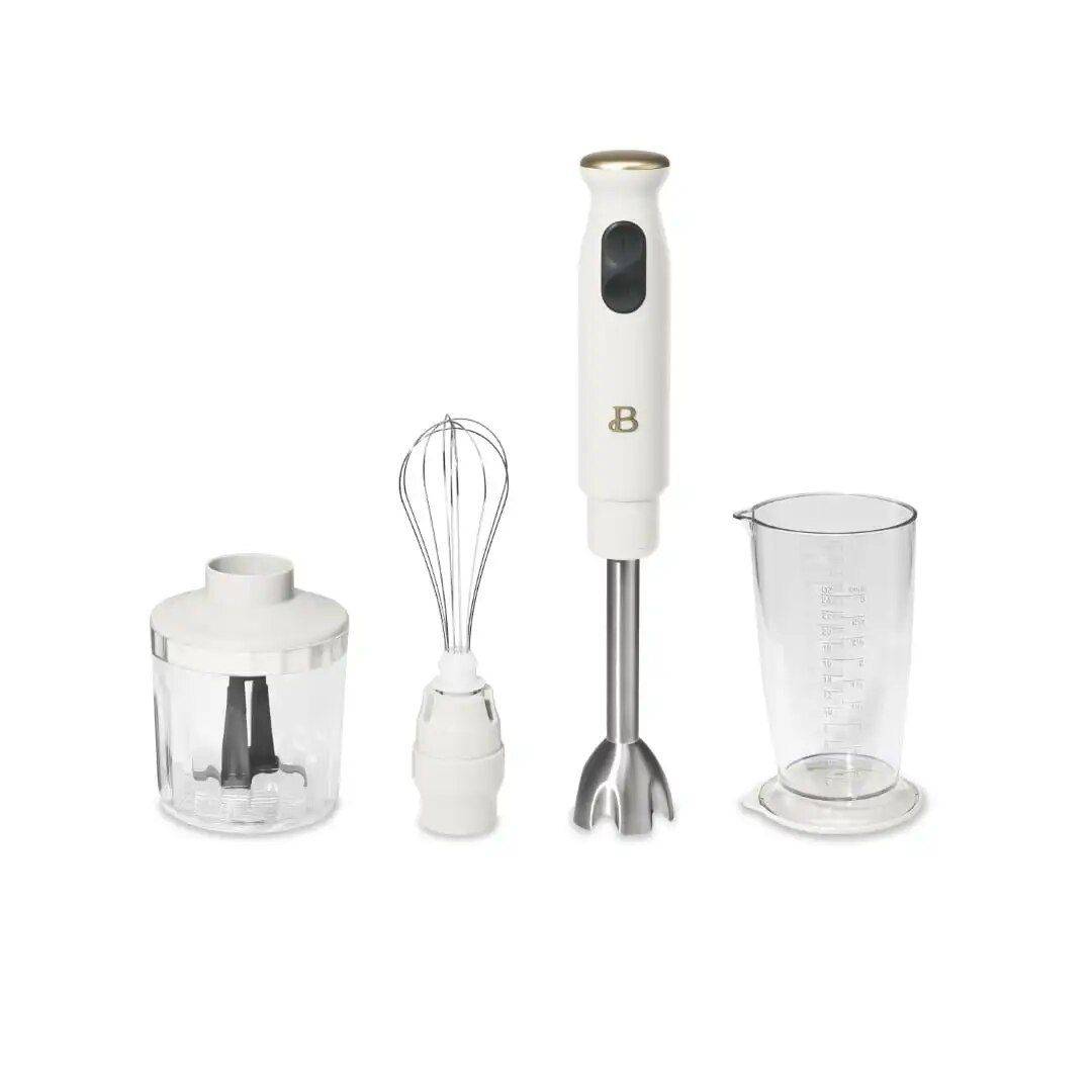 2-Speed Immersion Hand Blender with Chopper & Measuring Cup Kitchen Kitchen Gadgets  