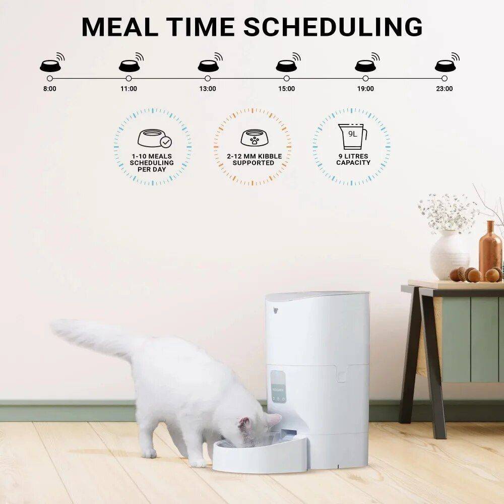 9L Smart Pet Feeder with Interactive App Control & Voice Recording Kitchen Kitchen Gadgets  