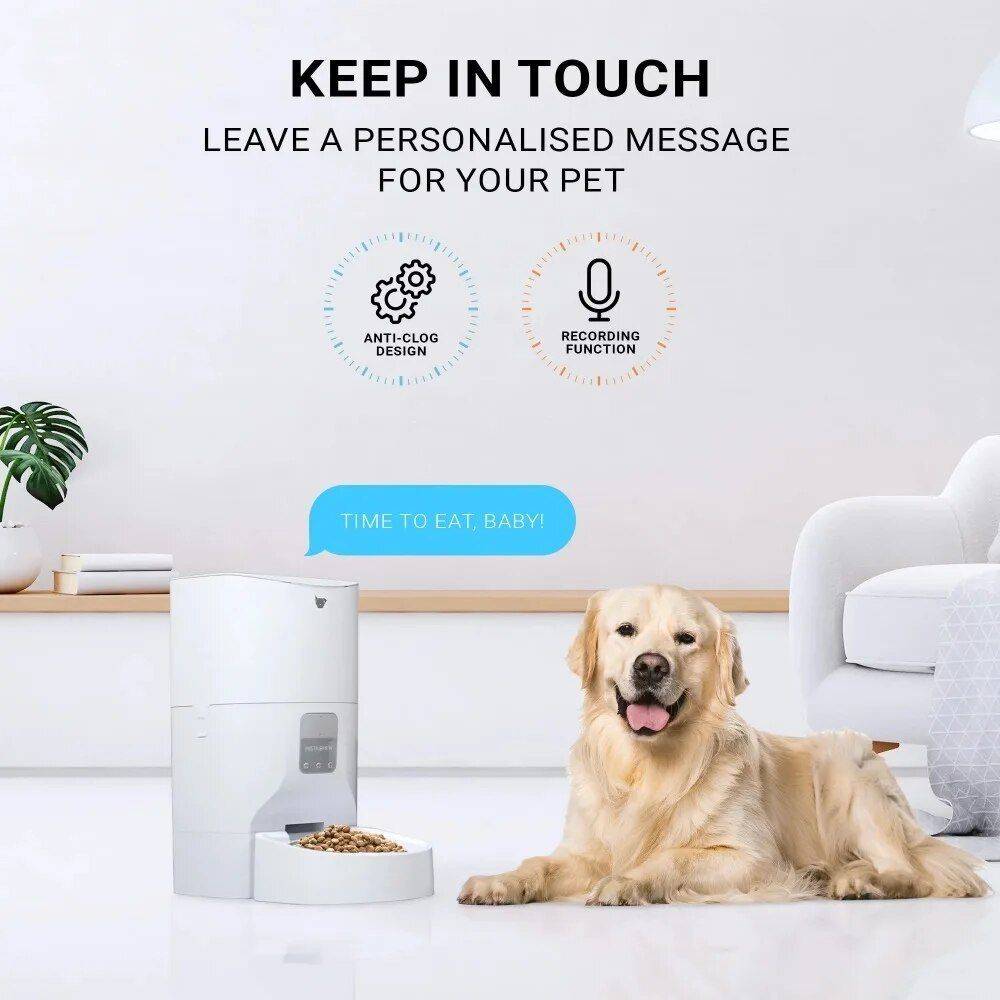 9L Smart Pet Feeder with Interactive App Control & Voice Recording Kitchen Kitchen Gadgets  