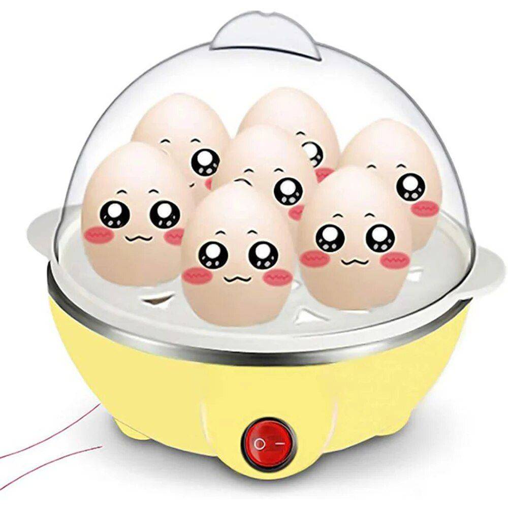 7 Eggs Boiler Steamer Kitchen Kitchen Gadgets Color : Yellow|Blue|Pink 