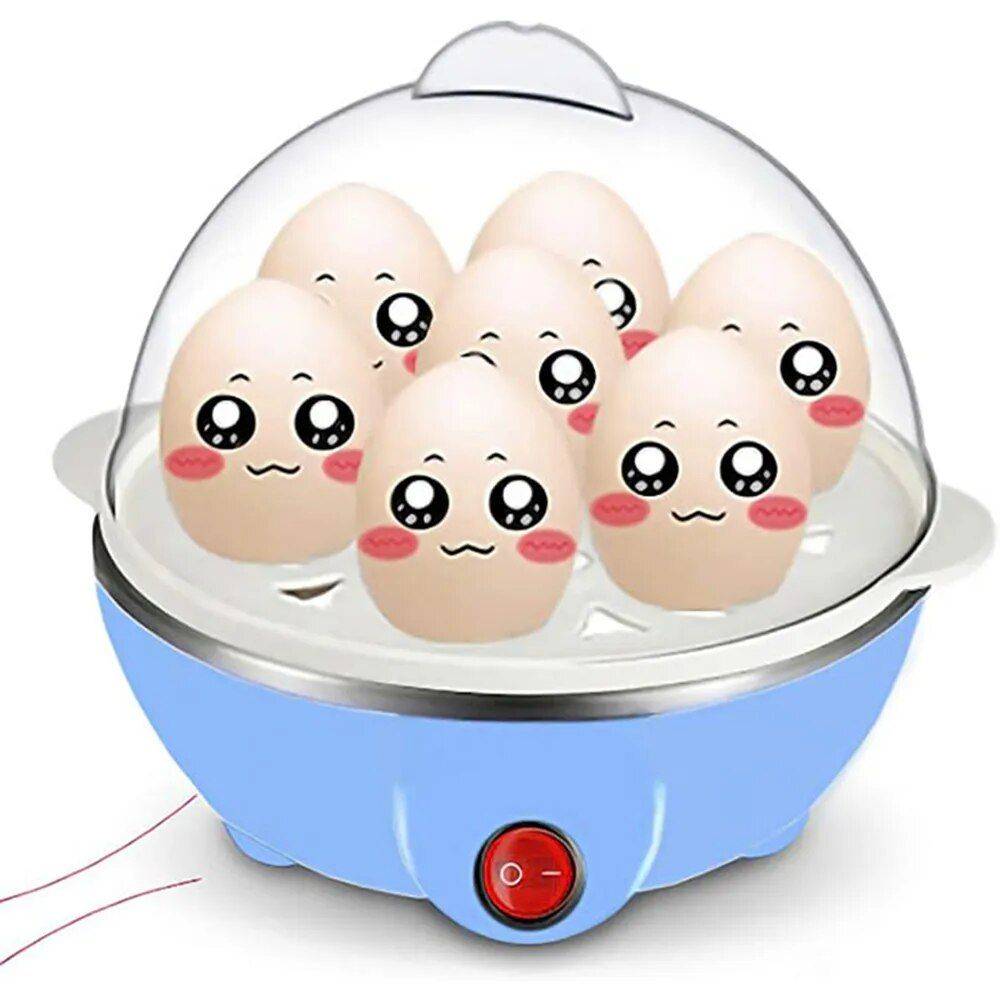 7 Eggs Boiler Steamer Kitchen Kitchen Gadgets Color : Yellow|Blue|Pink 