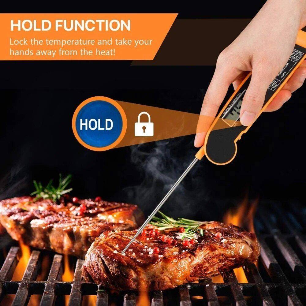 Digital Kitchen Food Thermometer For Meat Kitchen Kitchen Gadgets Color : Black|Orange 