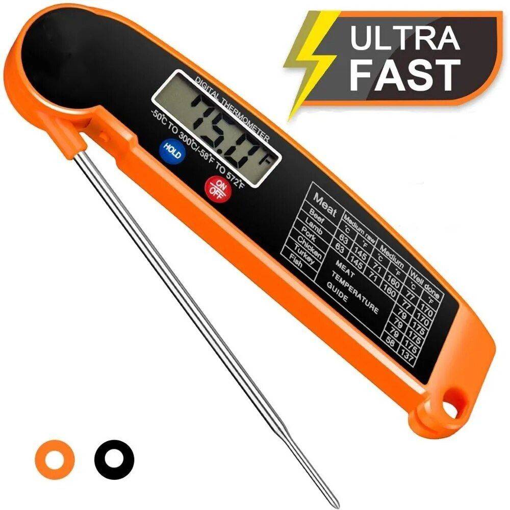 Digital Kitchen Food Thermometer For Meat Kitchen Kitchen Gadgets Color : Black|Orange 