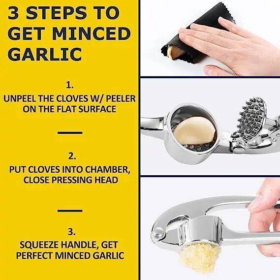 Kitchen Premium Garlic Press Easy to Squeeze Kitchen Kitchen Gadgets  