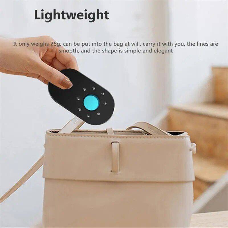 Professional Hidden Camera Infrared Detector with Anti-Spy Features Gadgets Security Color : Black 