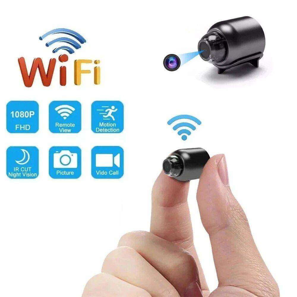 1080P HD Mini Security Camera with Night Vision & WiFi Remote Monitoring Gadgets Security Set : Camera with 16G Card|Camera with 32G Card|Camera with 64G Card 