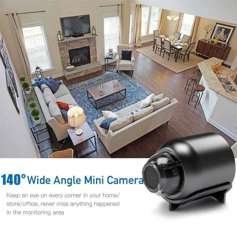 1080P HD Mini Security Camera with Night Vision & WiFi Remote Monitoring Gadgets Security Set : Camera with 16G Card|Camera with 32G Card|Camera with 64G Card 