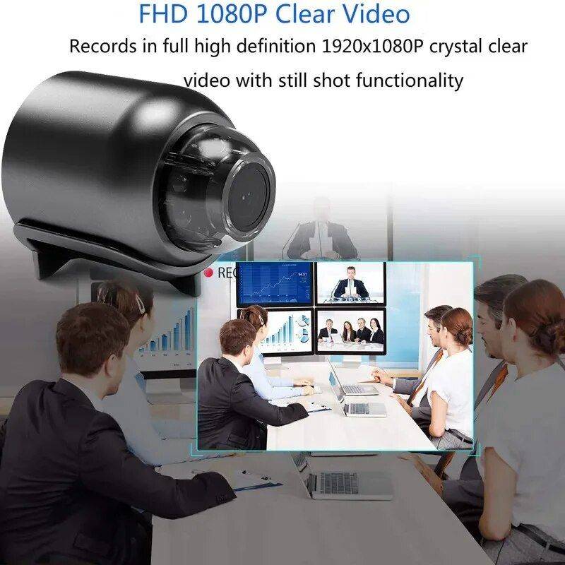 1080P HD Mini Security Camera with Night Vision & WiFi Remote Monitoring Gadgets Security Set : Camera with 16G Card|Camera with 32G Card|Camera with 64G Card 