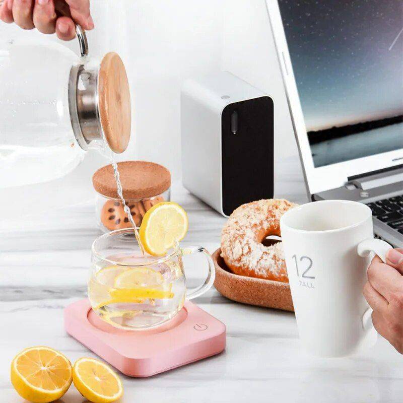 Electric Desk Coffee Mug Warmer with Auto Shut-Off – Perfect for Milk, Tea & More! Home Electronics Smart Home Color : Pink (No Cup)|Blue (No Cup)|Green (No Cup) 