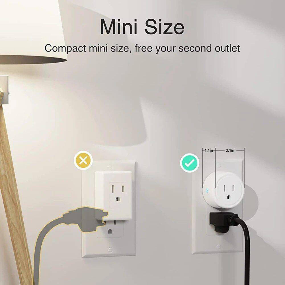 WiFi Smart Plug with Voice Control & Timing Function Home Electronics Smart Home Bundle : 1PC|2PC|3PC|4PC 