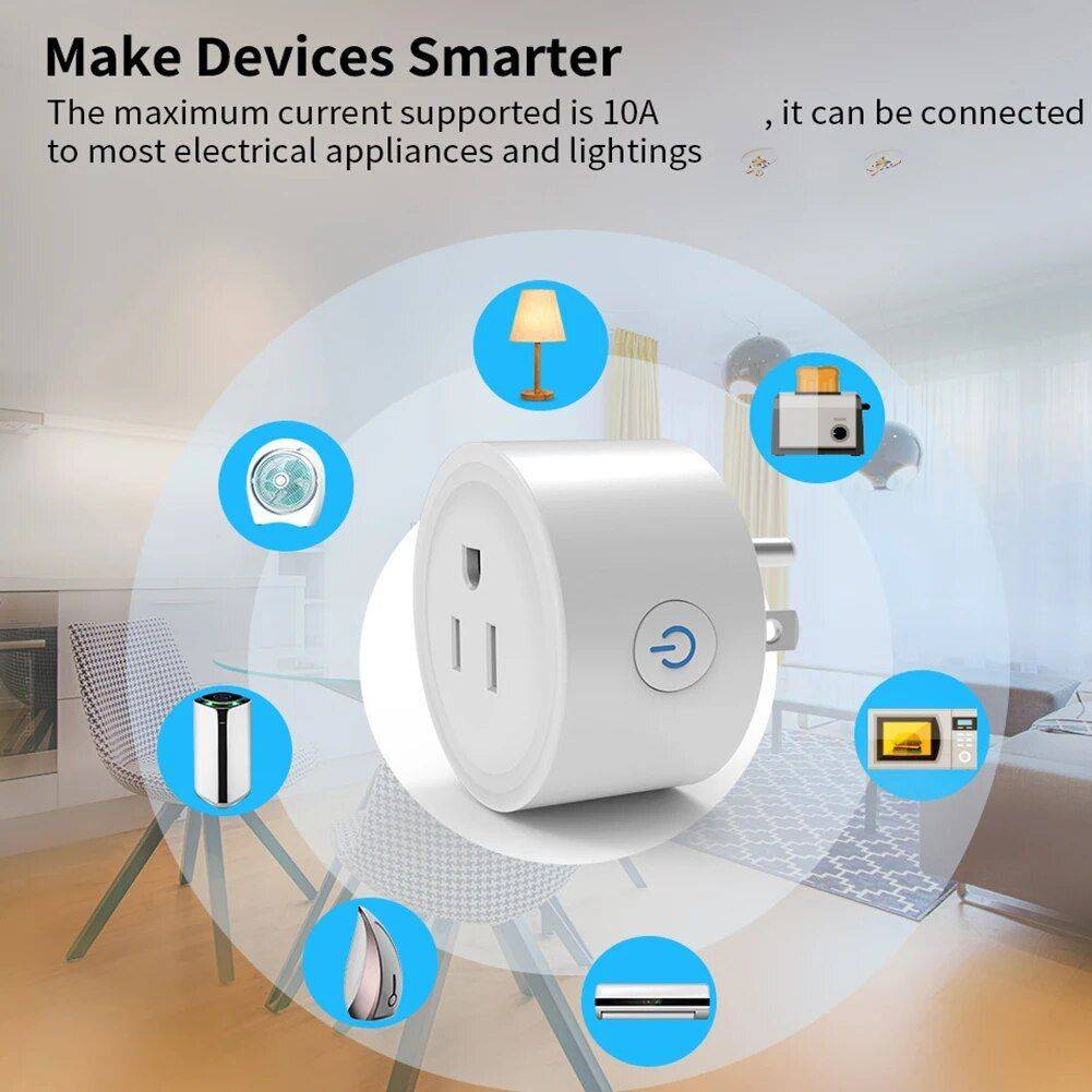 WiFi Smart Plug with Voice Control & Timing Function Home Electronics Smart Home Bundle : 1PC|2PC|3PC|4PC 