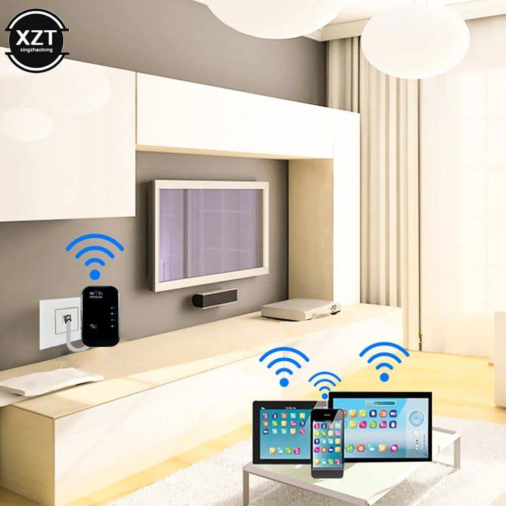 300Mbps Wireless WiFi Repeater Home Electronics Smart Home Color, Plug Type : White, EU|White, US|White, AU|White, UK|Black, EU|Black, US|Black, UK 