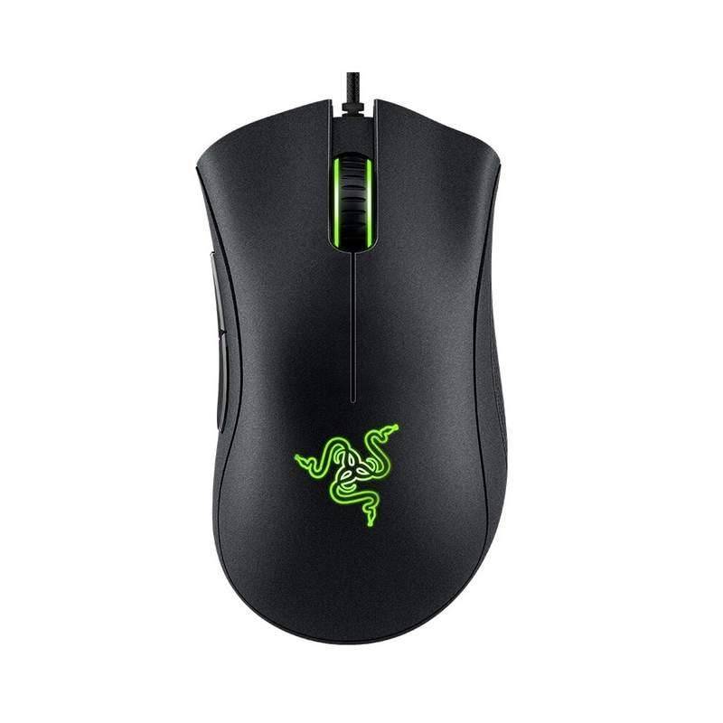 Black Razer DeathAdder Essential Wired Gaming Mouse Mice Gadgets Keyboards & Mice  