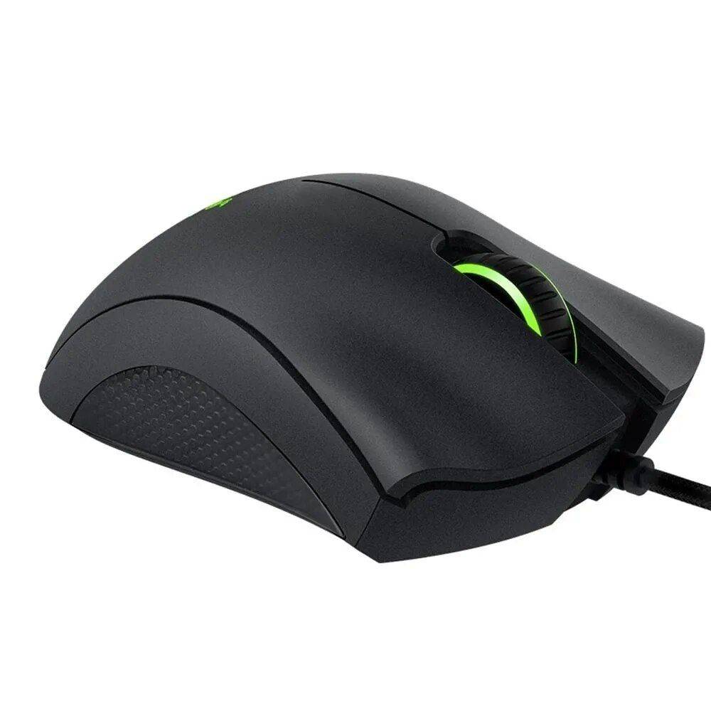 Black Razer DeathAdder Essential Wired Gaming Mouse Mice Gadgets Keyboards & Mice  