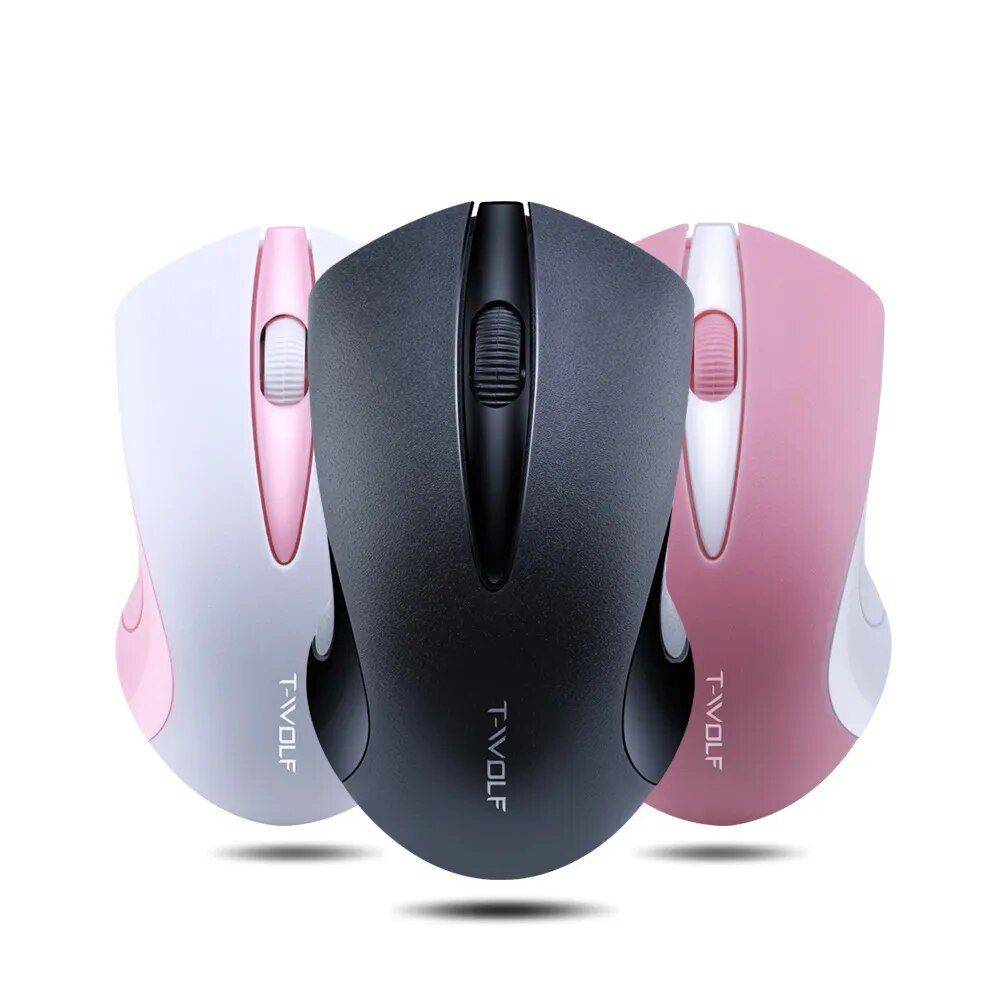 Wireless Pink Optical Mouse Gadgets Keyboards & Mice Color : White|Black|Pink 