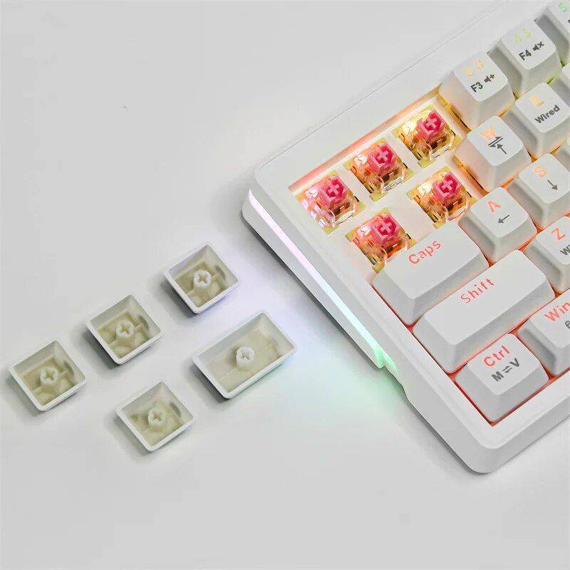 Compact 63-Key Hot-Swappable Mechanical Keyboard with Multicolor RGB Backlighting Gadgets Keyboards & Mice Color : Red Switch|Blue Switch 