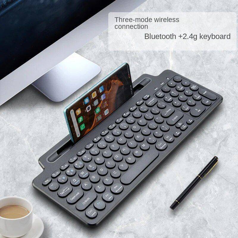 Multi-Device Wireless Touchpad Keyboard - 3-in-1 Connectivity for Tablet, Desktop, and Smartphone Best Sellers Gadgets Keyboards & Mice Type : With Touchpad|No Touchpad 