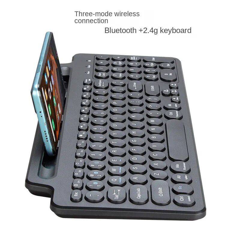 Multi-Device Wireless Touchpad Keyboard - 3-in-1 Connectivity for Tablet, Desktop, and Smartphone Best Sellers Gadgets Keyboards & Mice Type : With Touchpad|No Touchpad 