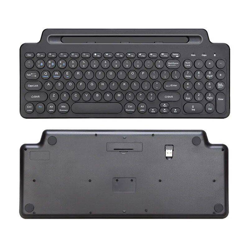 Multi-Device Wireless Touchpad Keyboard - 3-in-1 Connectivity for Tablet, Desktop, and Smartphone Best Sellers Gadgets Keyboards & Mice Type : With Touchpad|No Touchpad 