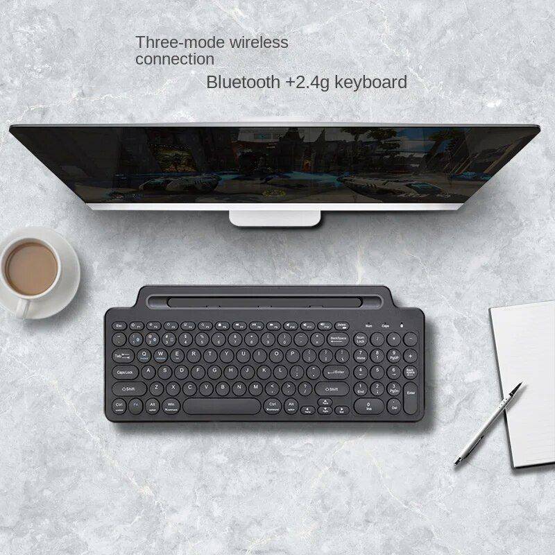 Multi-Device Wireless Touchpad Keyboard - 3-in-1 Connectivity for Tablet, Desktop, and Smartphone Best Sellers Gadgets Keyboards & Mice Type : With Touchpad|No Touchpad 