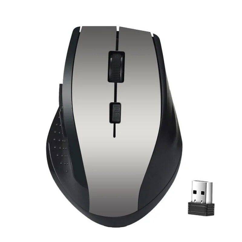 2.4Ghz Wireless Gaming Mouse with USB Receiver Gadgets Keyboards & Mice Color : Black |Blue |Red |Gray  