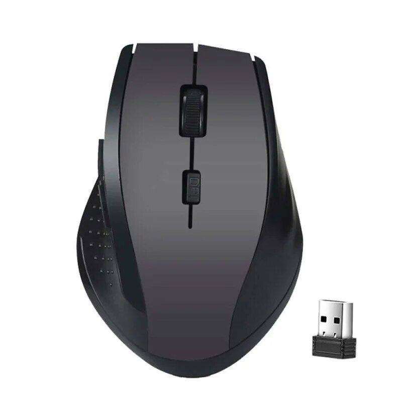 2.4Ghz Wireless Gaming Mouse with USB Receiver Gadgets Keyboards & Mice Color : Black |Blue |Red |Gray  