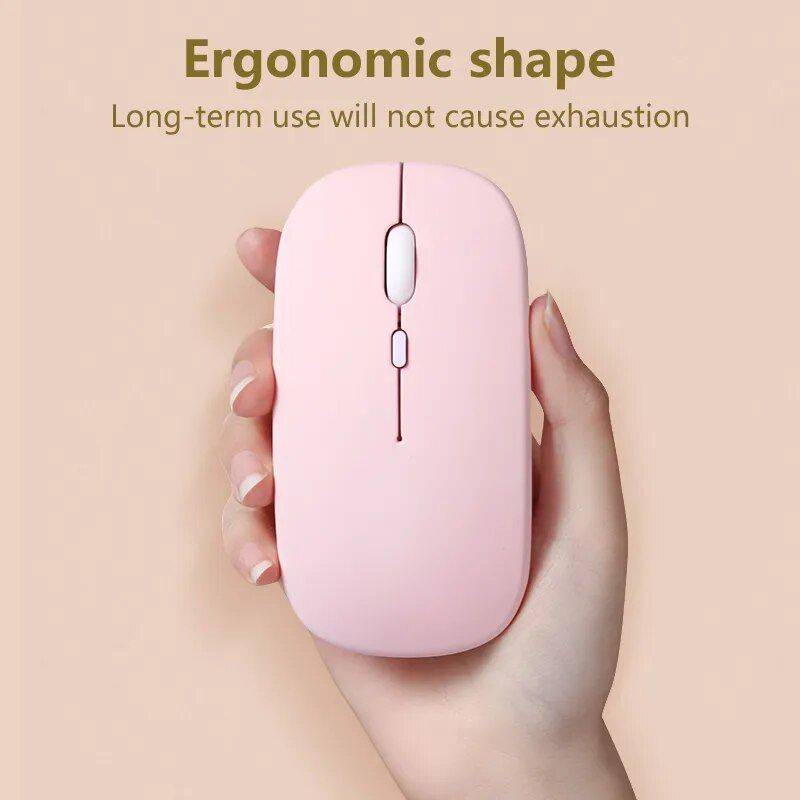 Wireless Bluetooth Mouse - Silent, Ergonomic & Portable - For All Devices Gadgets Keyboards & Mice Color : Black|White|Green|Yellow|Pink 