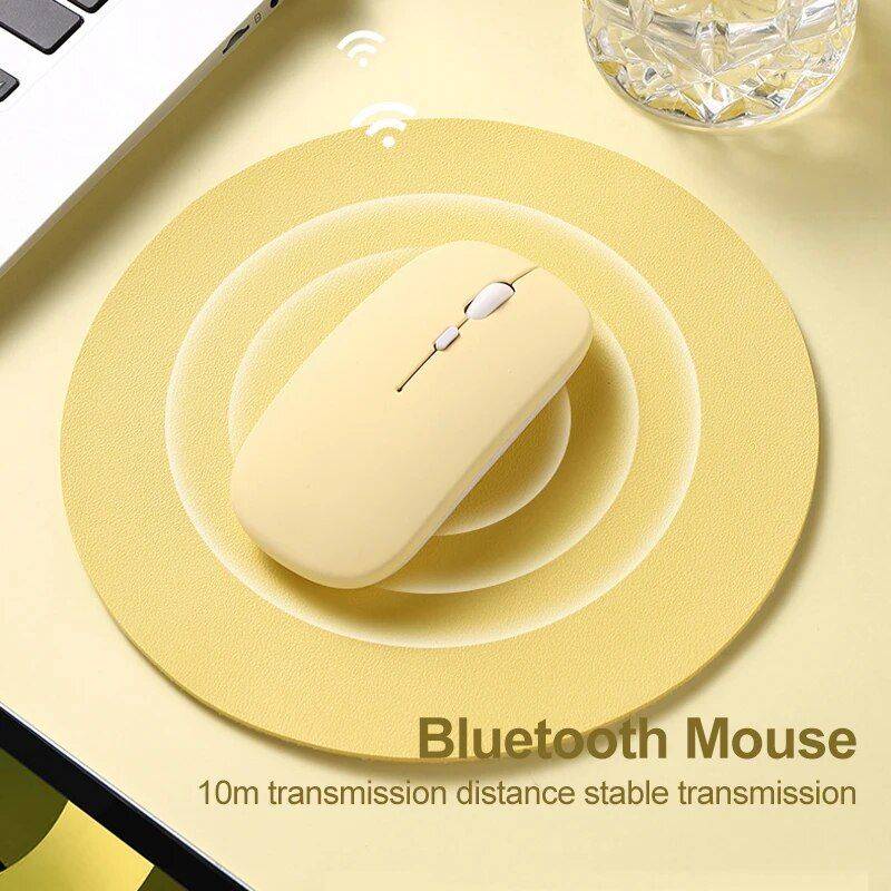 Wireless Bluetooth Mouse - Silent, Ergonomic & Portable - For All Devices Gadgets Keyboards & Mice Color : Black|White|Green|Yellow|Pink 