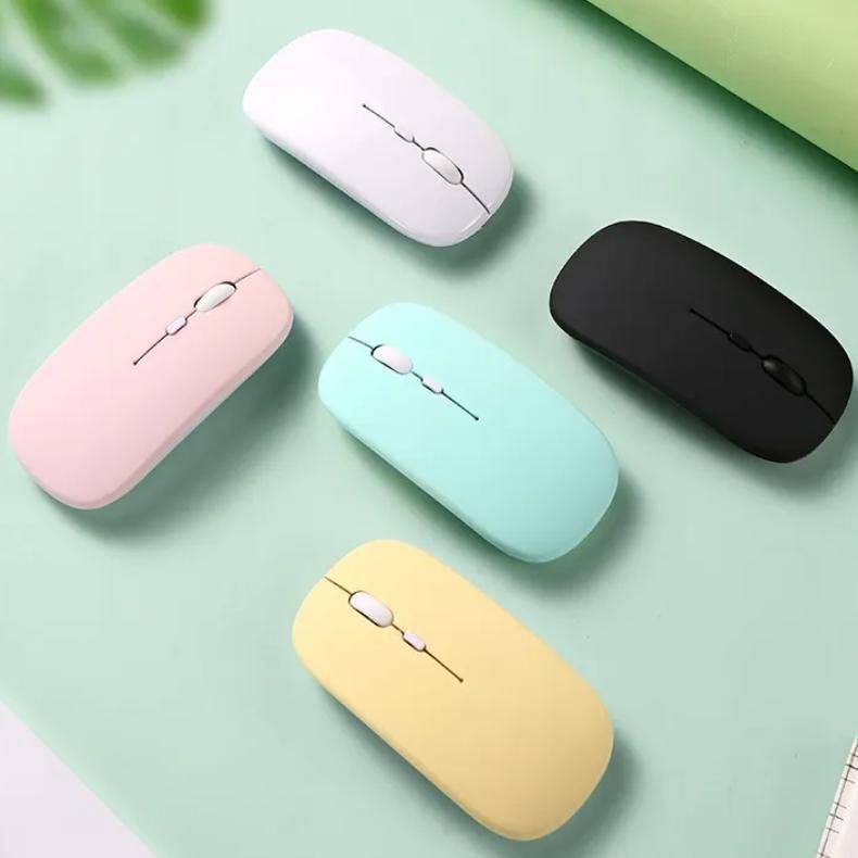 Wireless Bluetooth Mouse - Silent, Ergonomic & Portable - For All Devices Gadgets Keyboards & Mice Color : Black|White|Green|Yellow|Pink 