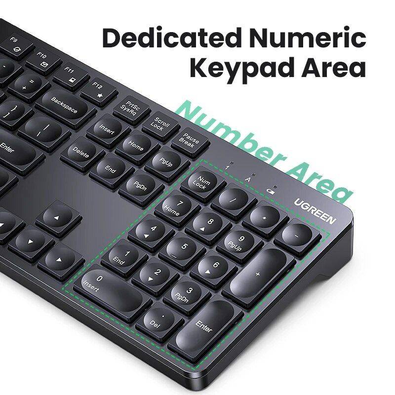 Wireless 2.4G Dual-Language Keyboard & Mouse Combo - High Precision, Ergonomic Design for Efficient Home Office Setup Gadgets Keyboards & Mice Color : Black 