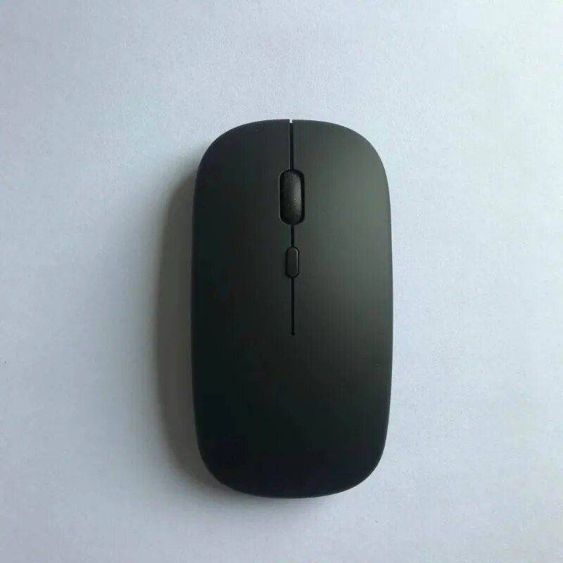 Ultra-Slim 1600DPI Silent Wireless Mouse - Rechargeable & Mute for All Devices Gadgets Keyboards & Mice Laptop & Tablet Accessories Color : Matte Black|White|Black (Battery) 