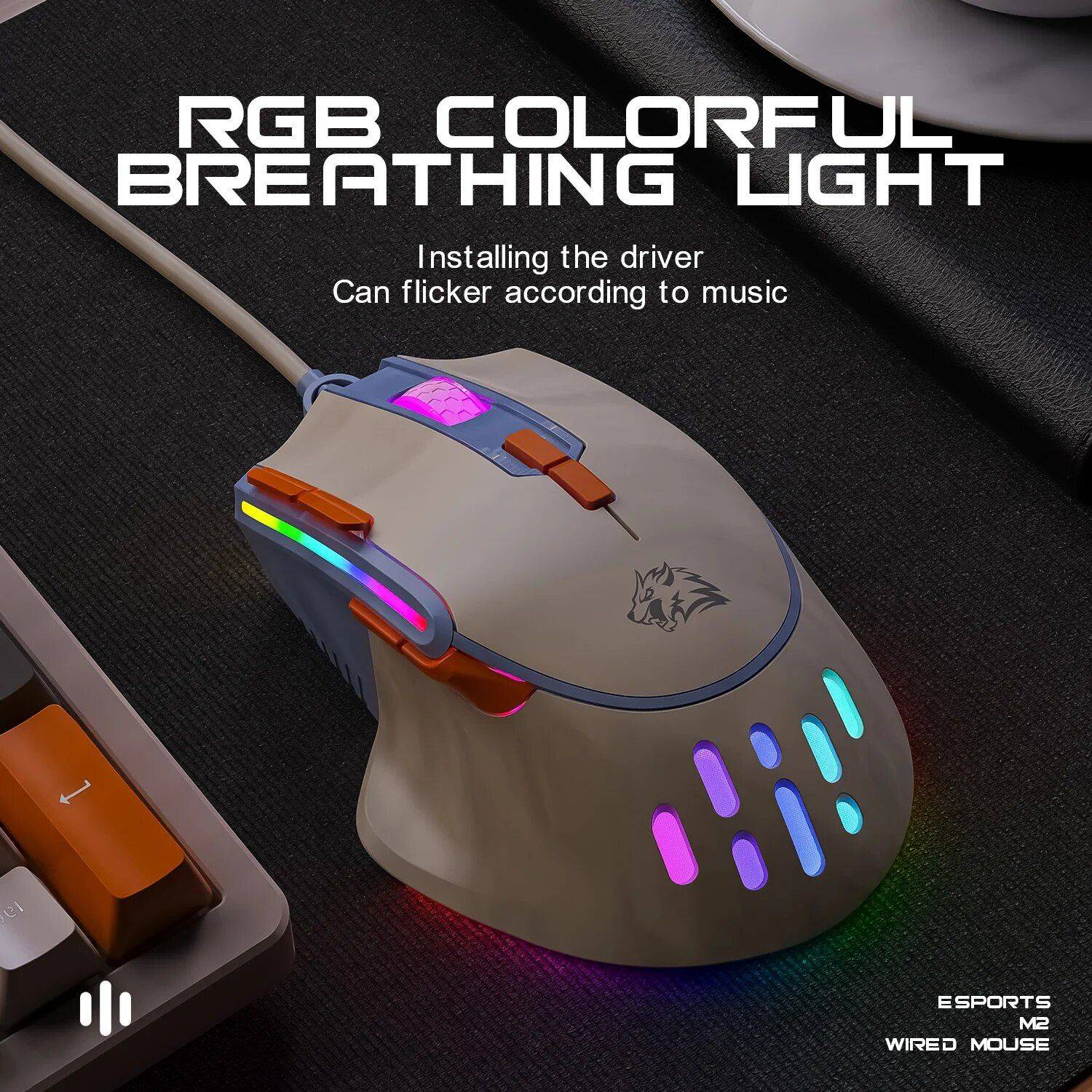 RGB High-Precision Gaming Mouse with Programmable Buttons & Adjustable DPI Best Sellers Gadgets Keyboards & Mice Laptop & Tablet Accessories Color : Blue|Yellow 