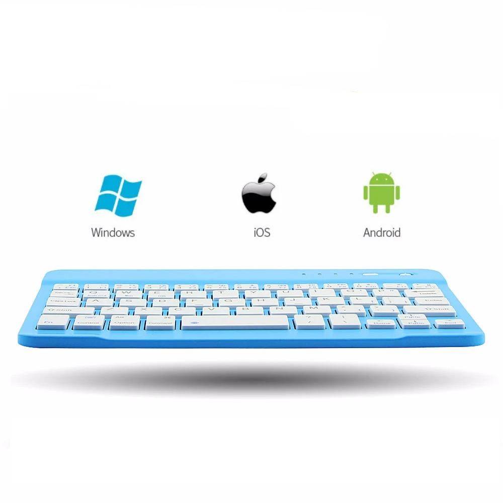 Compact and Versatile Folding Keyboard for Tablets and Phones Gadgets Keyboards & Mice Laptop & Tablet Accessories Color : Blue|Black|White 