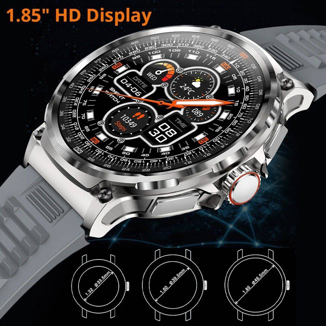 Ultra HD Display Men's Smartwatch with 1.85