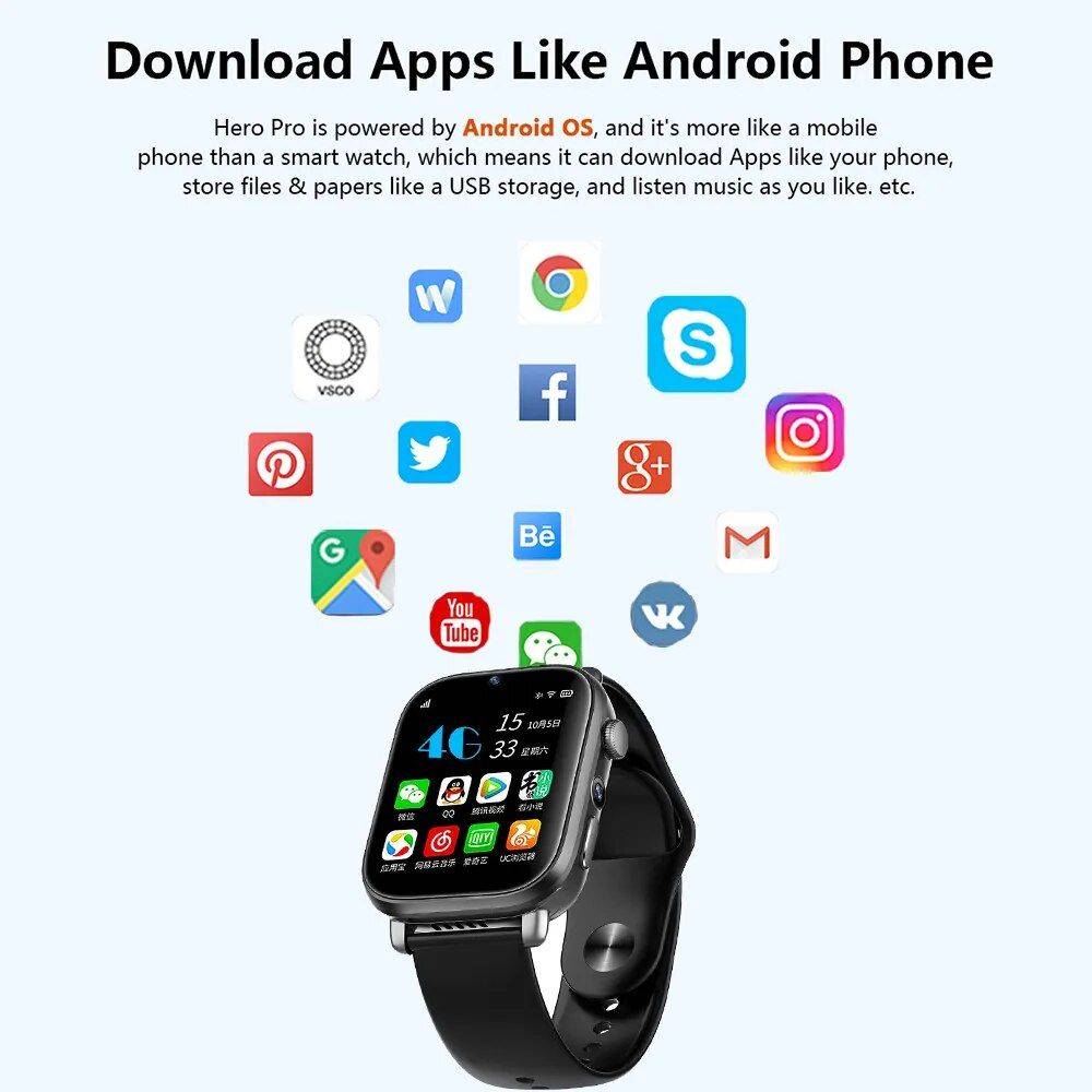 4G Kids Smartwatch with GPS and WiFi Connectivity Gadgets Smartwatches & Accessories Color : White|Black 