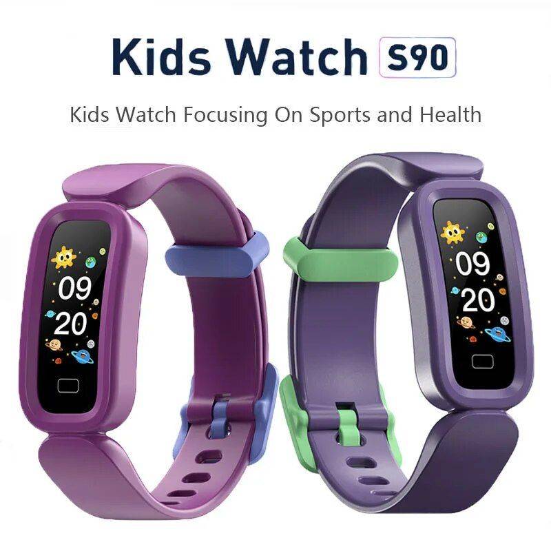 Kid's Smart Fitness Watch – Waterproof, Multi-Language with Health & Activity Tracking Gadgets Smartwatches & Accessories Color : Blue|Black|Red|Purple 