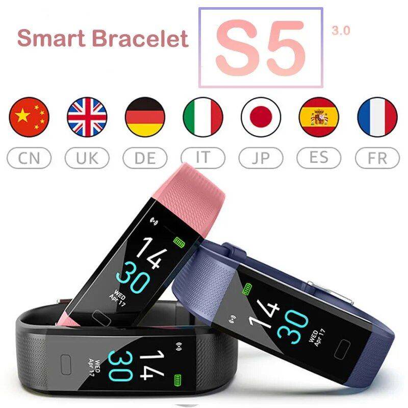 Multi-Language Sport Smart Watch with Heart Rate & Blood Pressure Monitoring Gadgets Smartwatches & Accessories Color : White|Orange|Pink|Black|Red|Army Green|Blue|Green|Purple|Brown 