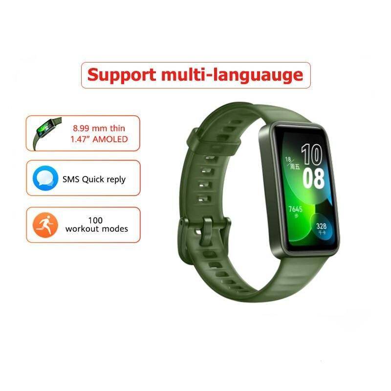 Waterproof Smart Band with 2-Week Battery Life, 1.47'' AMOLED Display, Heart & Blood Oxygen Monitor Gadgets Smartwatches & Accessories Color : Black|Pink|Green 