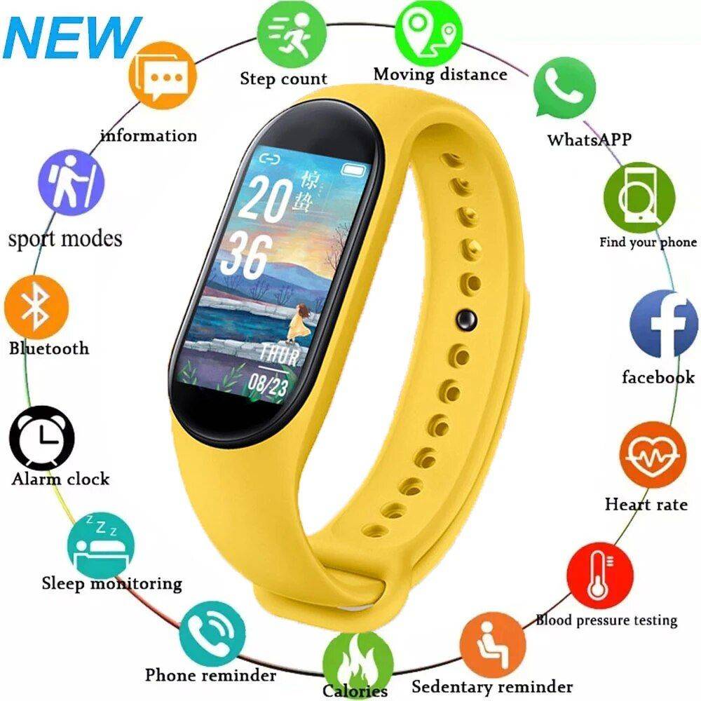 Kids Sports Smart Watch - Waterproof, Health & Fitness Tracker with Heart Rate Monitor for Boys & Girls Gadgets Smartwatches & Accessories Color : mint green|01|03|purple|02|04|05|Red|White|Blue|Green|Black|Yellow|Orange|Pink 