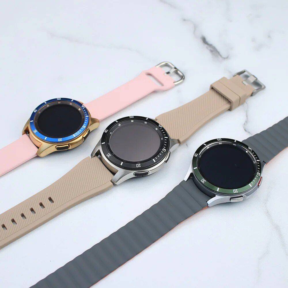 Metal Smartwatch Bezel Ring for Galaxy Watch 4, 5 & Classic - Matte Finish Cover Bumper Gadgets Smartwatches & Accessories Color : Time Ring Blue|Time Ring Black|Time Ring Green|Speed Ring Black|Speed Ring Silver|Time Ring Silver|Speed Ring Green|Speed Ring Blue 