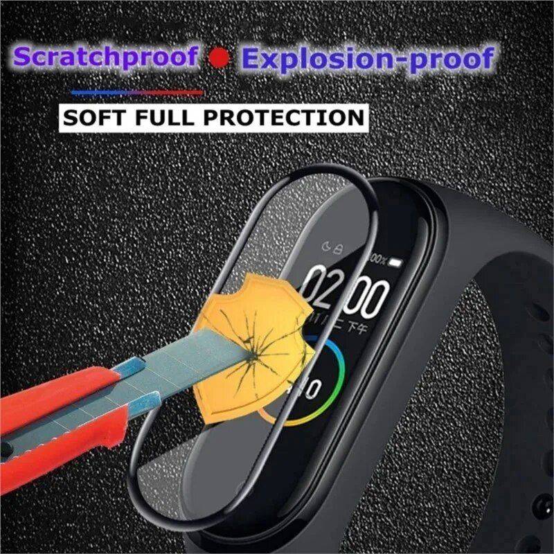 3D Tempered Glass Screen Protector for Xiaomi Mi Band 3/4/5/6/7 Gadgets Smartwatches & Accessories Quantity : 1PCS|2PCS 