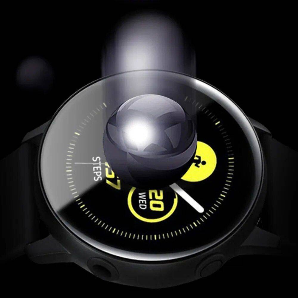 Ultra-Thin Tempered Glass Screen Protector for Samsung Galaxy Watch & Gear Series Gadgets Smartwatches & Accessories Compatibility : S3 |Gear Sport S2 |Galaxy 42mm |Galaxy 46mm |Active Soft |Galaxy Active  