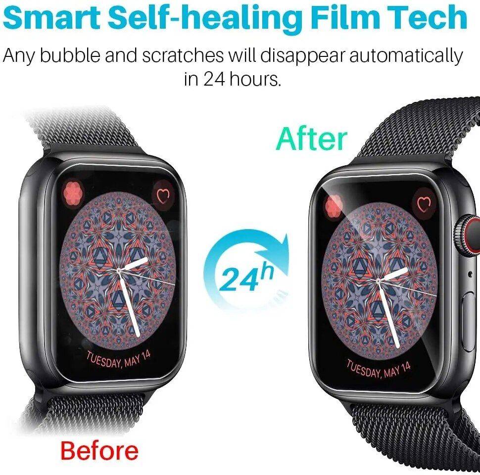 Ultra-Clear Hydrogel Screen Protector Film for Apple Watch (3-Pack) Gadgets Smartwatches & Accessories Color : 1 Pcs|2 Pcs|3 Pcs 