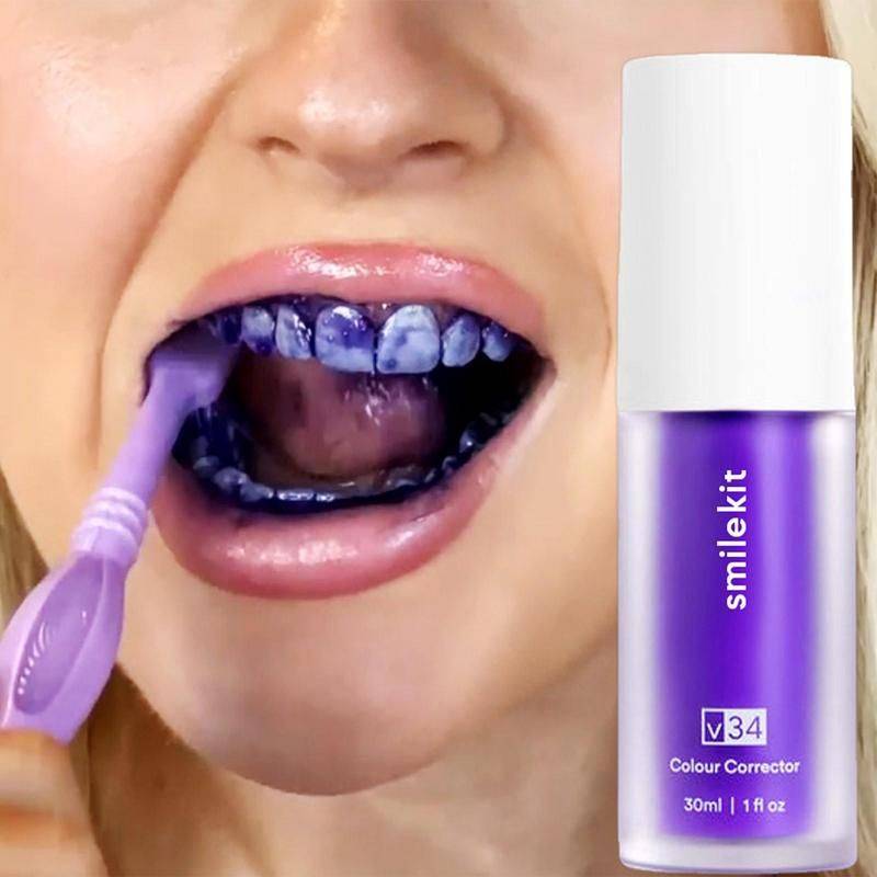 Revolutionary Purple Mousse Toothpaste 