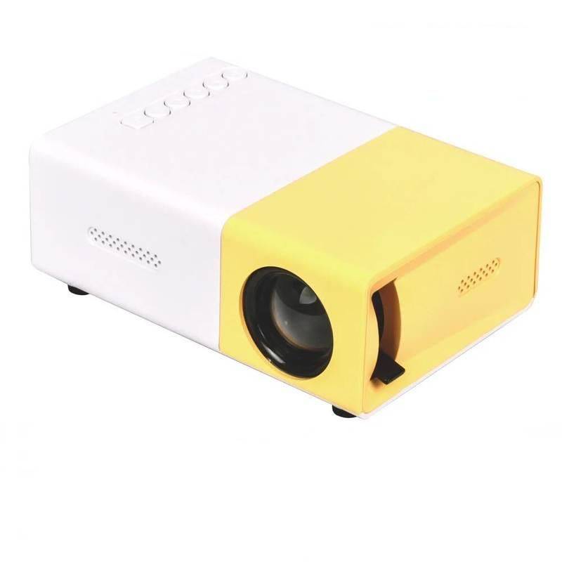 Mini LED Projector Yg300 Upgraded Version 1000 Lumen Gadgets TikTok Specials Color : Yellow|Black|Blue 