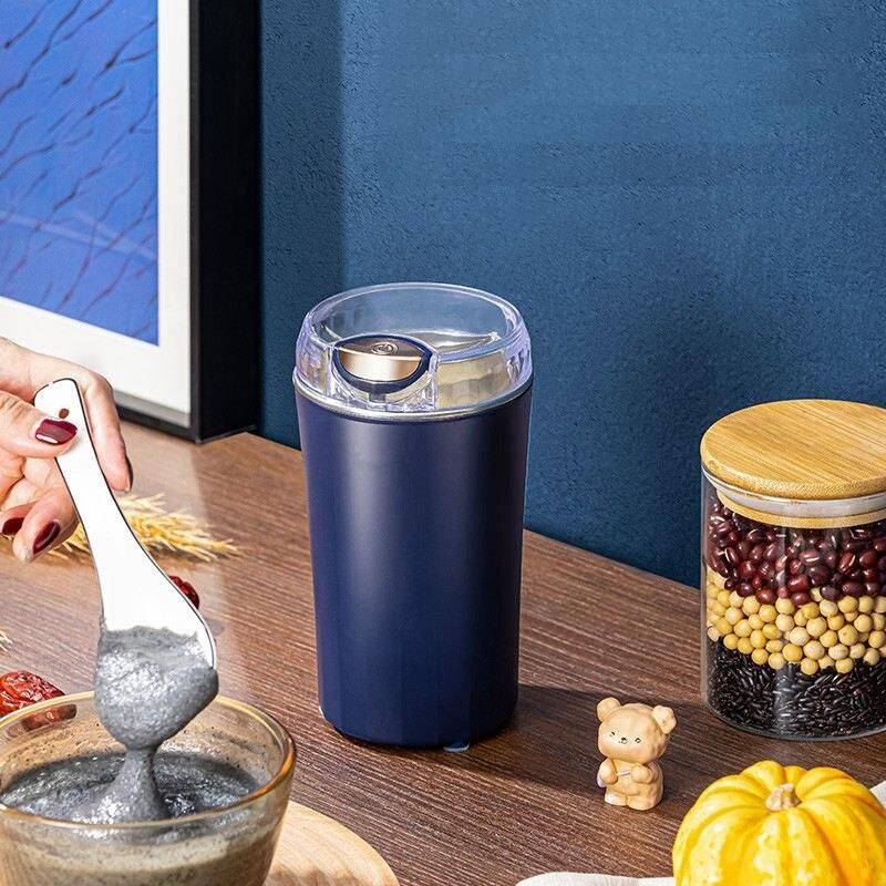 2023 Compact Electric Coffee Grinder - Multi-Purpose Stainless Steel Blade Grinder 