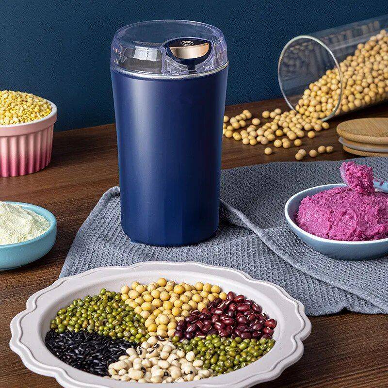 2023 Compact Electric Coffee Grinder - Multi-Purpose Stainless Steel Blade Grinder 