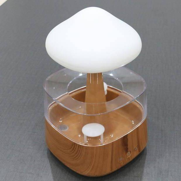 Colorful Mushroom Rain Cloud Air Humidifier and Night Light with Aromatherapy 