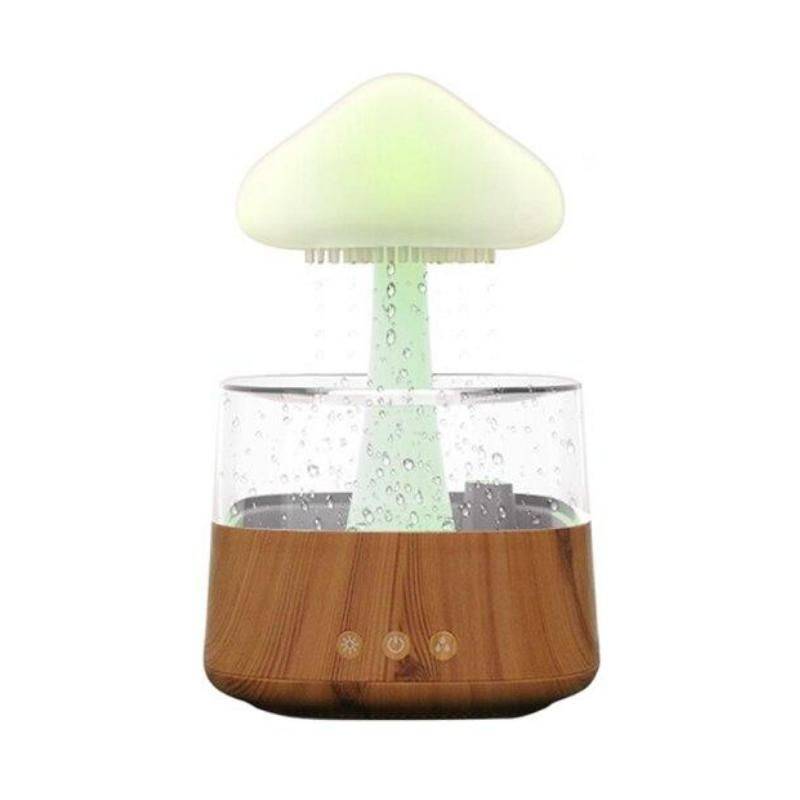 Colorful Mushroom Rain Cloud Air Humidifier and Night Light with Aromatherapy 